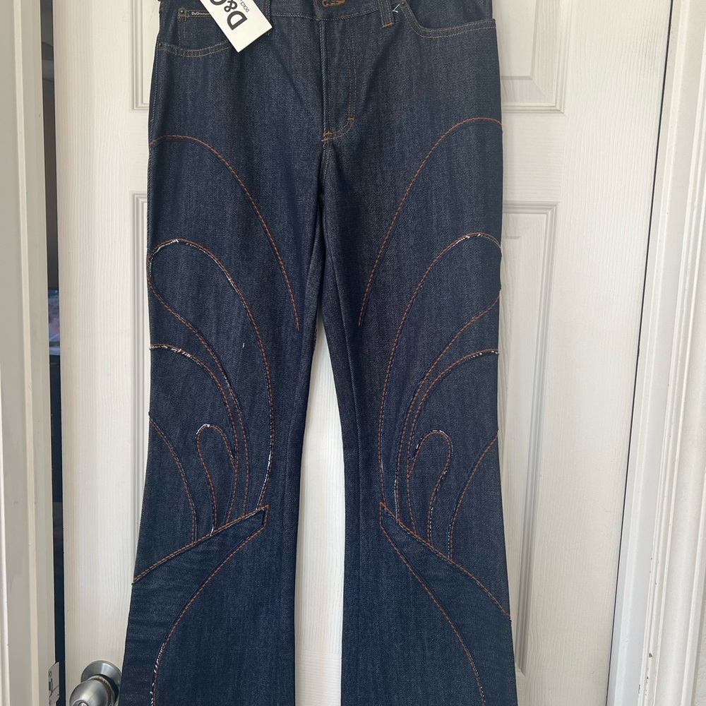 D&G Denium Pants with Seude